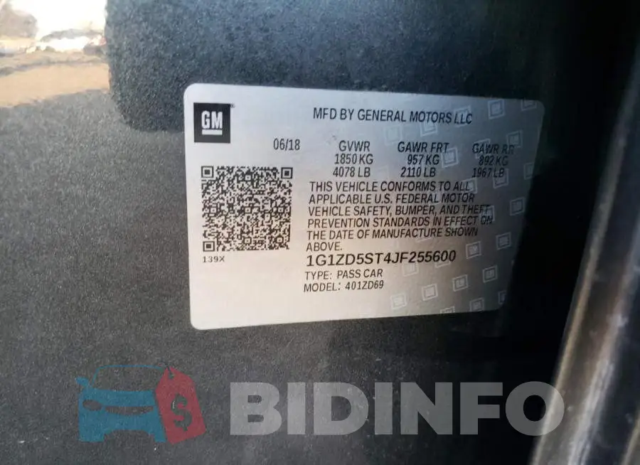 1G1ZD5ST4JF255600 Photo# 13