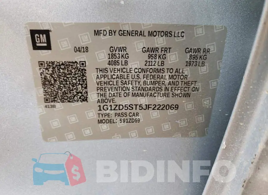 1G1ZD5ST5JF222069 Photo# 12