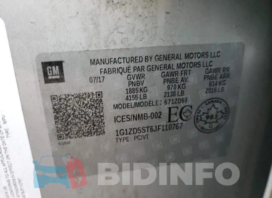 1G1ZD5ST6JF110767 Photo# 13