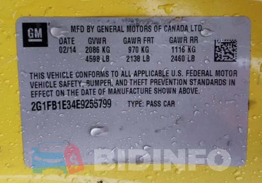 2G1FB1E34E9255799 Photo# 12