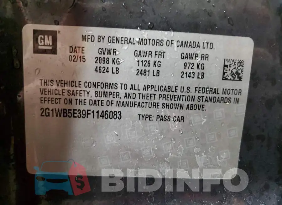 2G1WB5E39F1146083 Photo# 12
