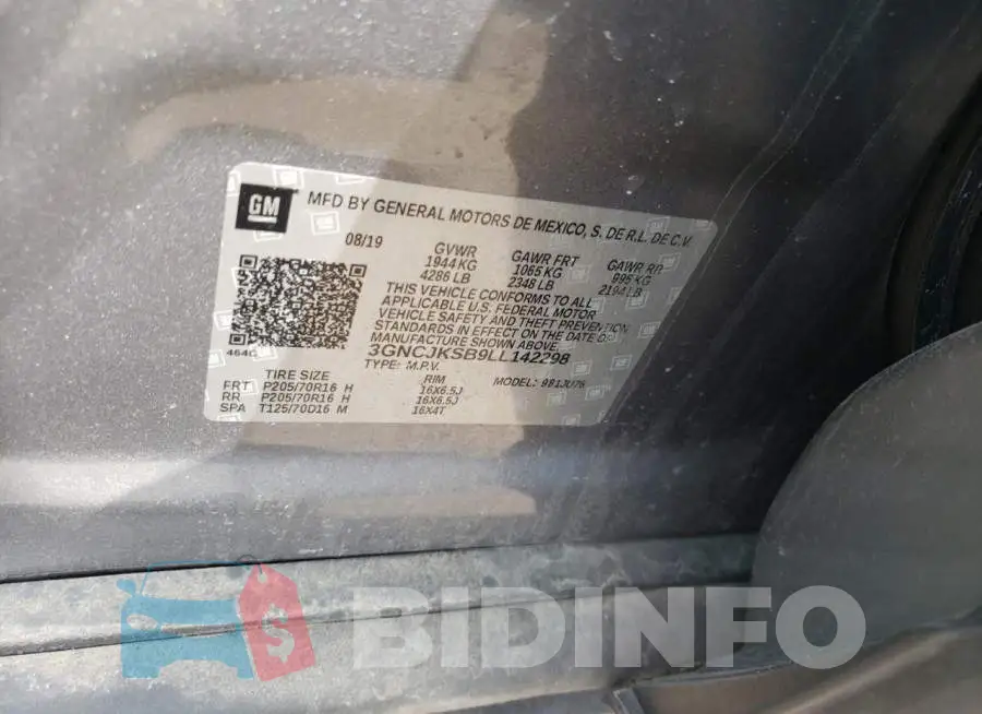 3GNCJKSB9LL142298 Photo# 10