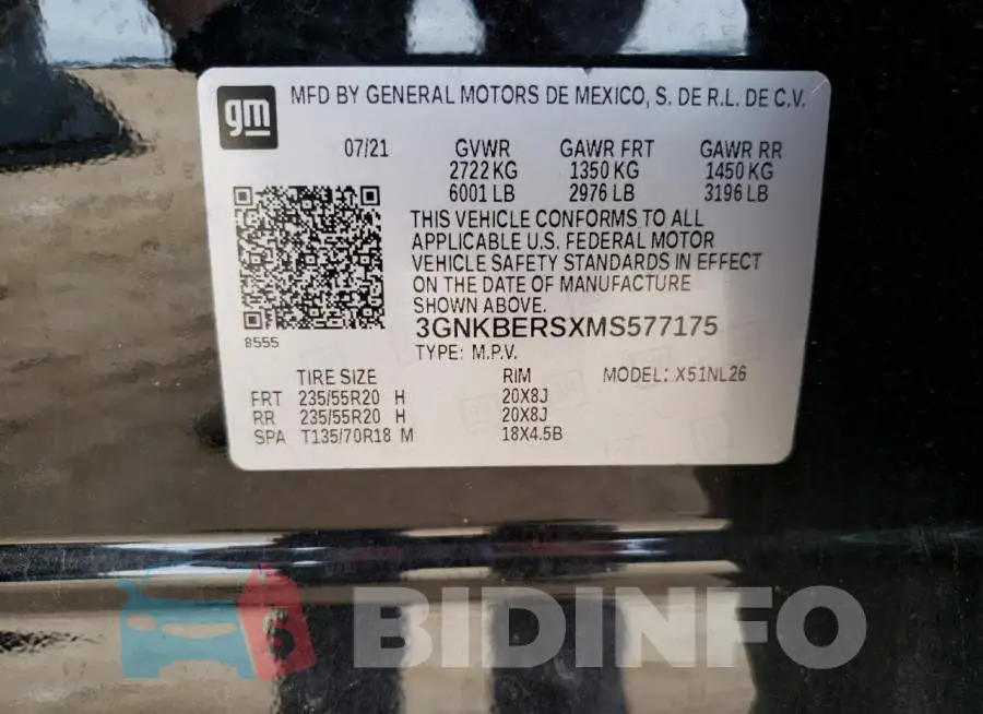3GNKBERSXMS577175 Photo# 12
