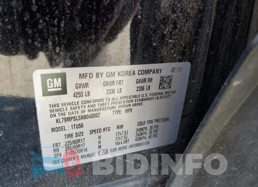 KL79MPSL5NB040062 Photo# 13