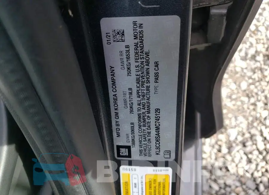 KL8CD6SA4MC745129 Photo# 12