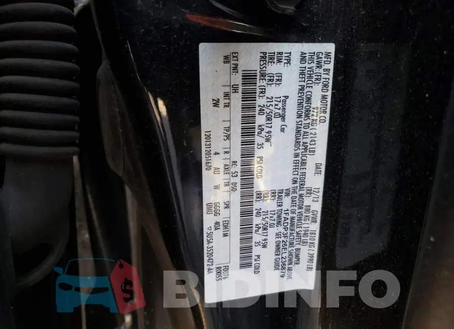 1FADP3F26EL236879 Photo# 12