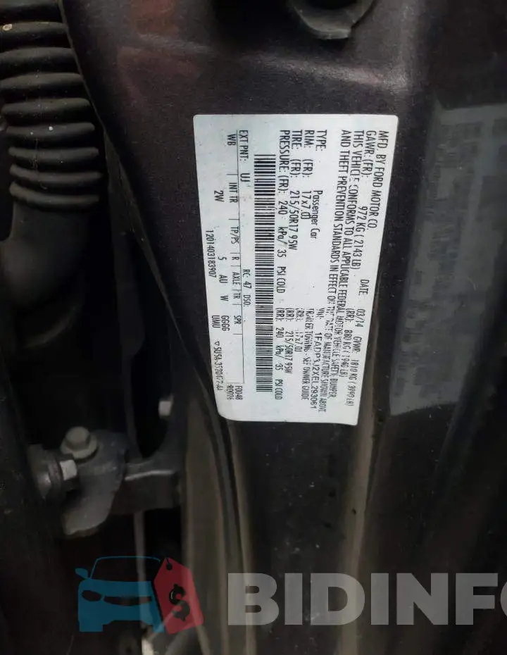 1FADP3J2XEL293061 Photo# 12