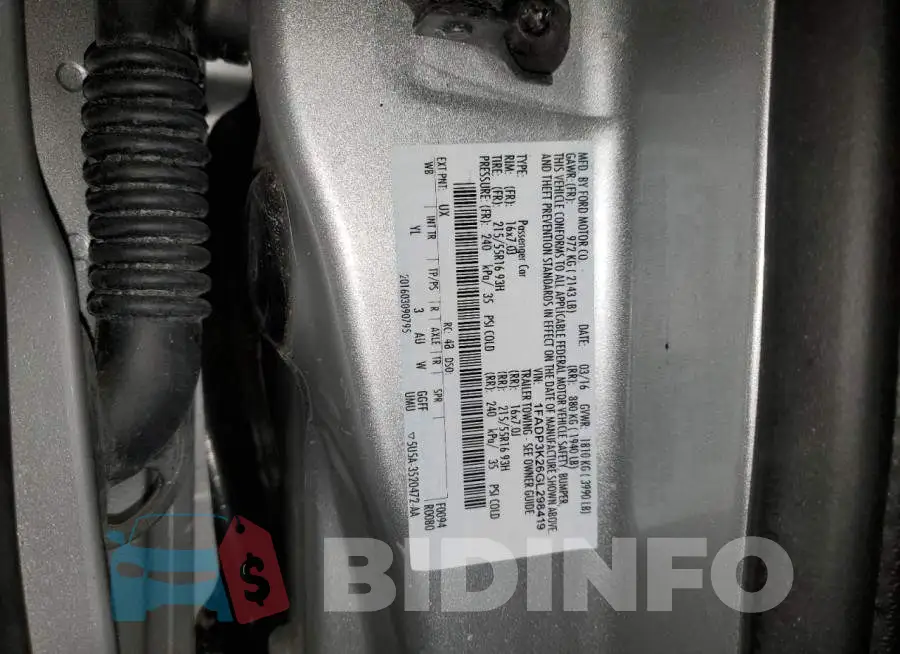 1FADP3K26GL298419 Photo# 12