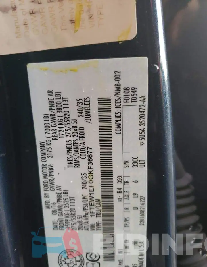 1FTEW1EF0GKF36677 Photo# 12