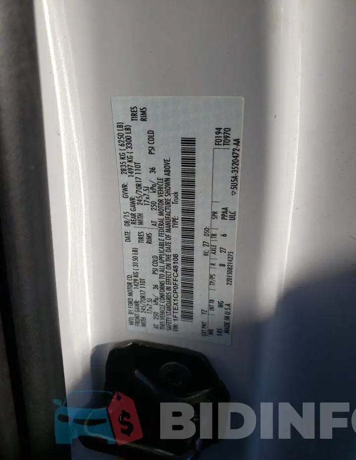 1FTEX1CP0FFC48108 Photo# 12