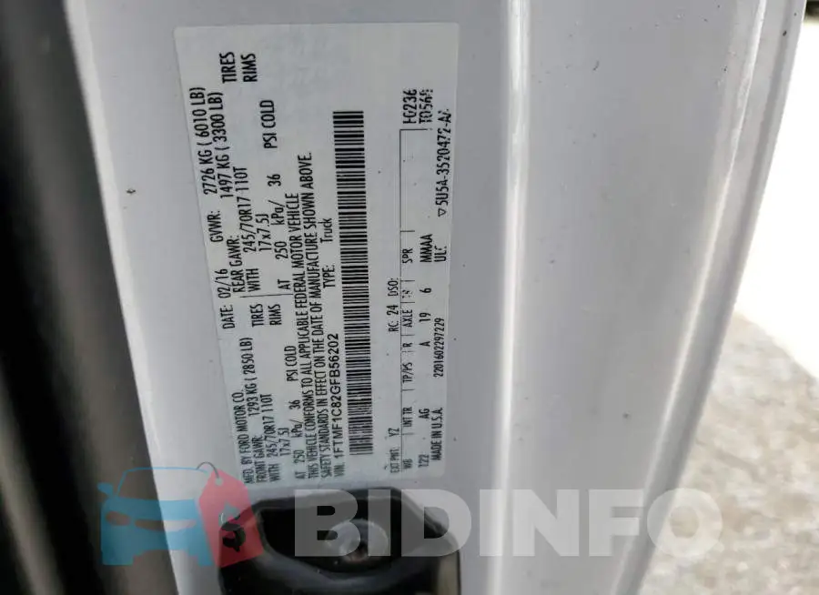 1FTMF1C82GFB56202 Photo# 13