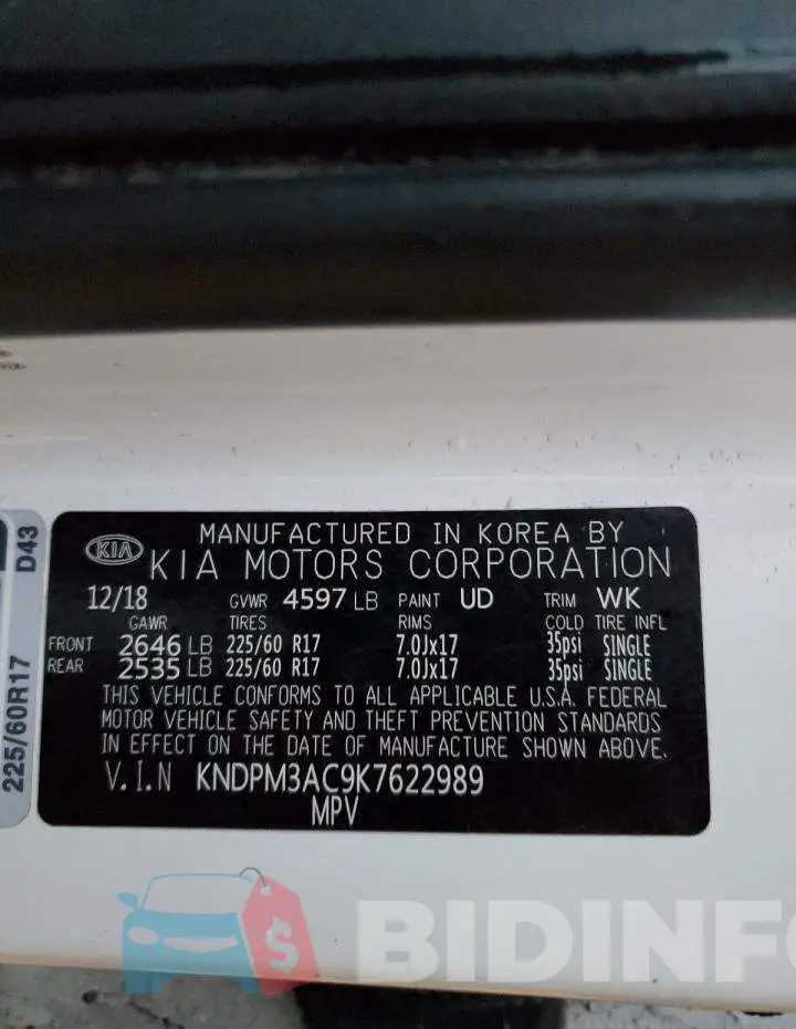 KNDPM3AC9K7622989 Photo# 13