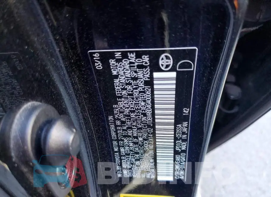 JTDBVRBD4GA000621 Photo# 10