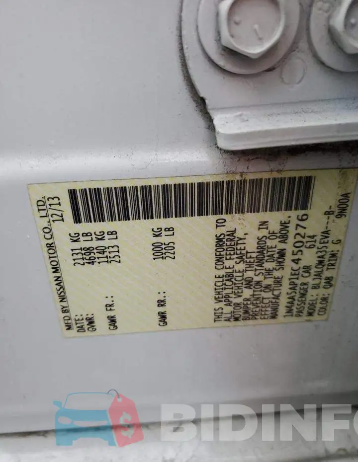 1N4AA5AP1EC450276 Photo# 12