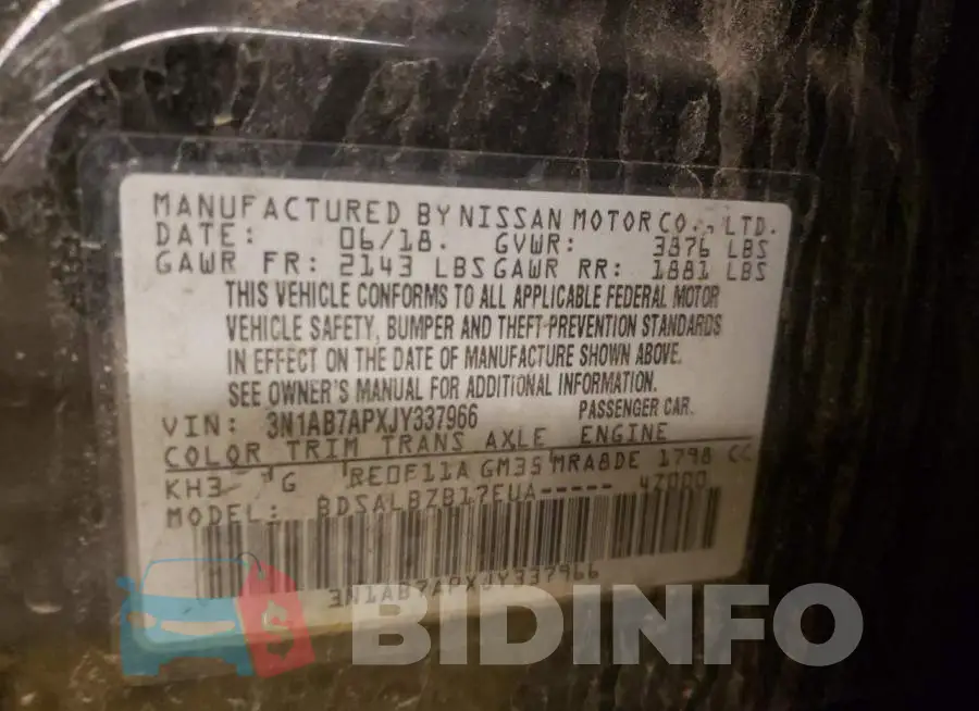 3N1AB7APXJY337966 Photo# 10