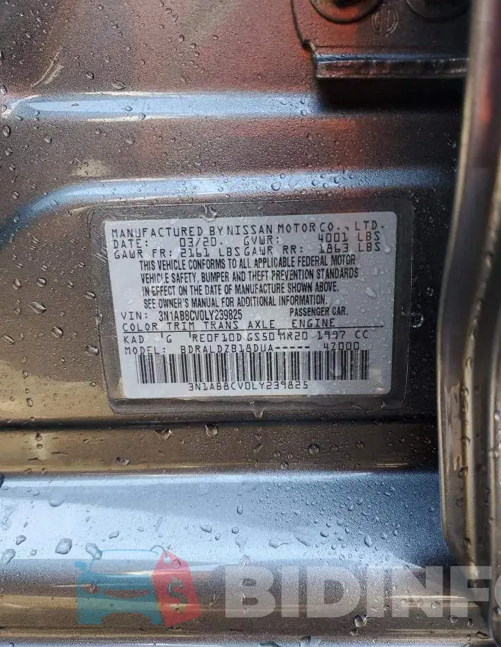 3N1AB8CV0LY239825 Photo# 12