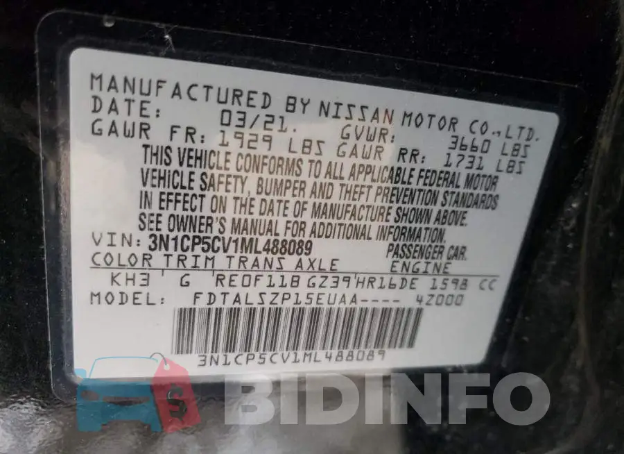 3N1CP5CV1ML488089 Photo# 12