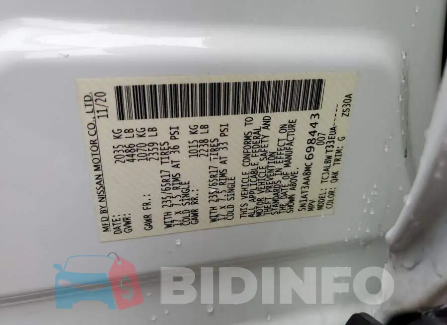 5N1AT3AA8MC698443 Photo# 13