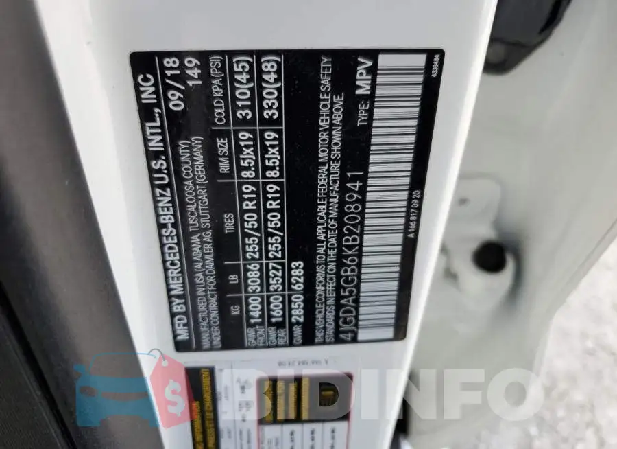 4JGDA5GB6KB208941 Photo# 13