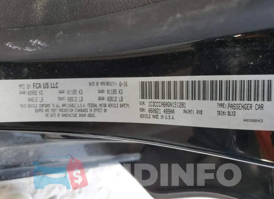 1C3CCCAB0GN191281 Photo# 12
