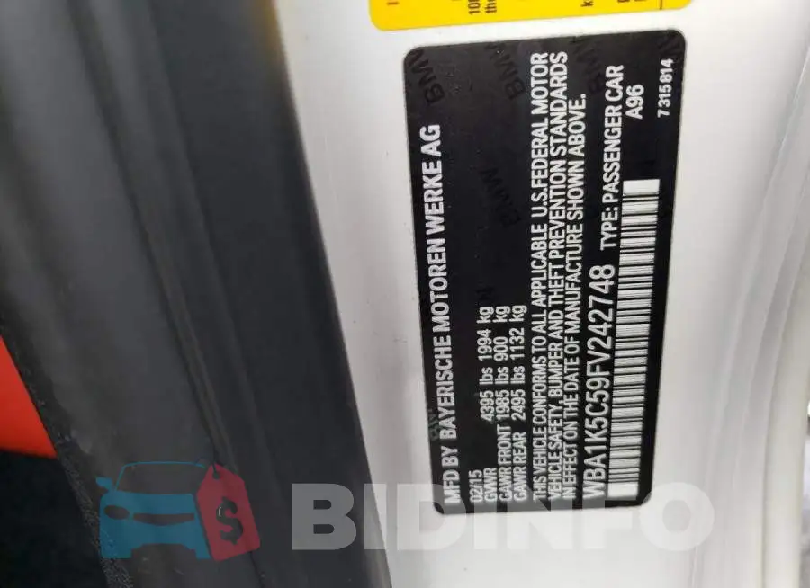 WBA1K5C59FV242748 Photo# 12