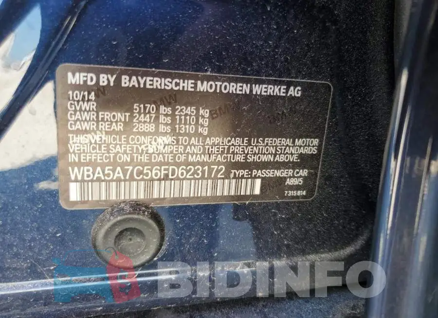 WBA5A7C56FD623172 Photo# 12