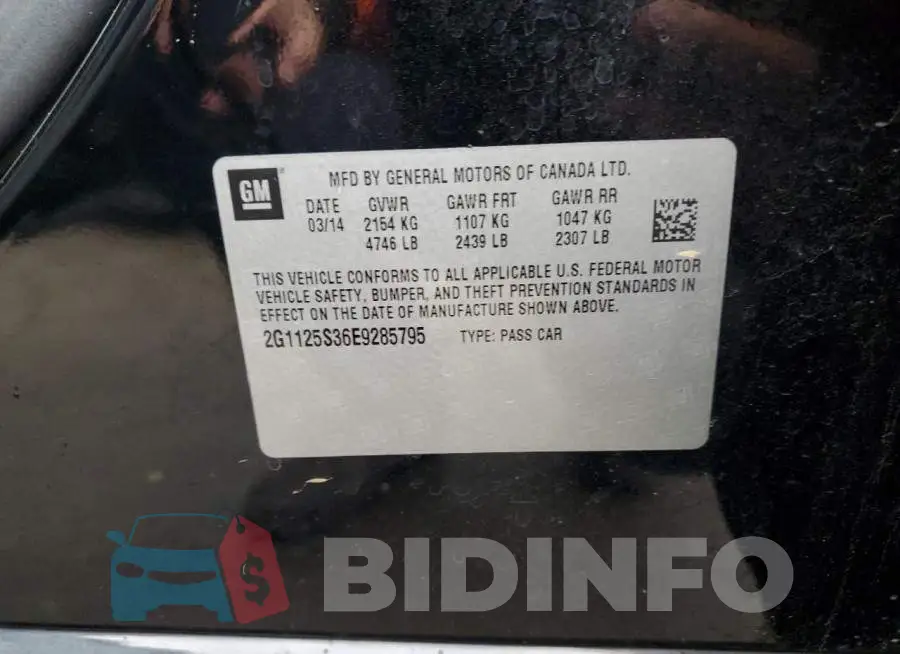 2G1125S36E9285795 Photo# 12