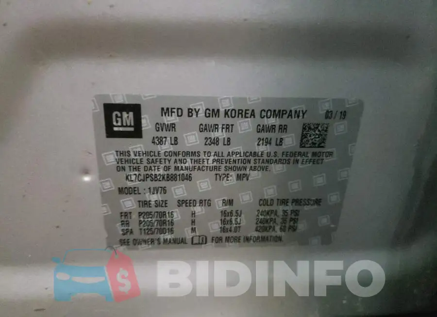 KL7CJPSB2KB881046 Photo# 13