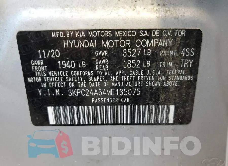 3KPC24A64ME135075 Photo# 12