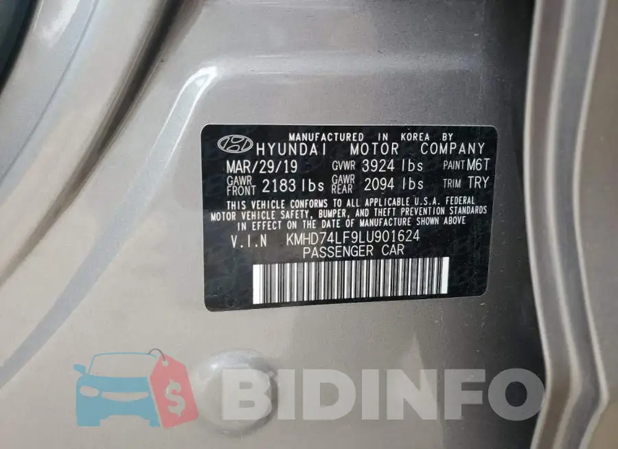 KMHD74LF9LU901624 Photo# 12