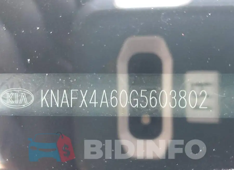 KNAFX4A60G5603802 Photo# 12