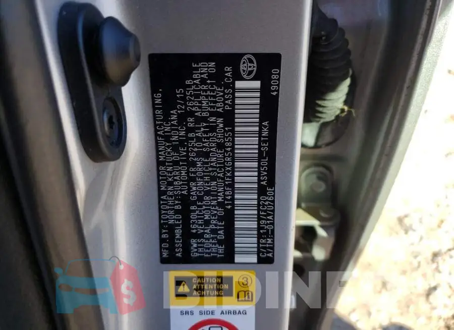 4T4BF1FKXGR548551 Photo# 12