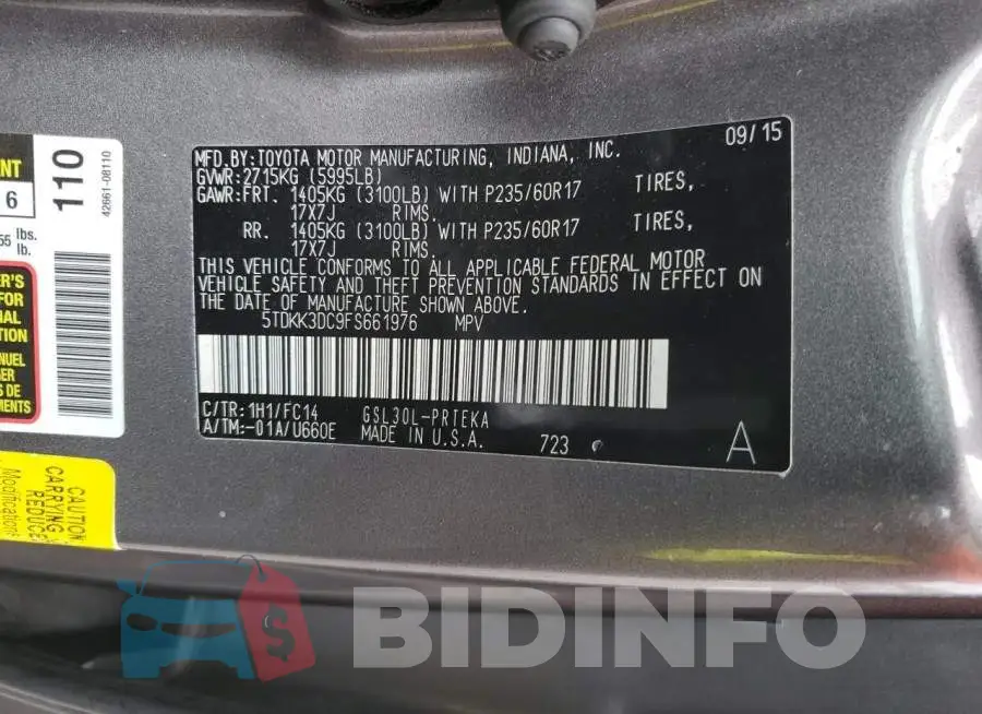 5TDKK3DC9FS661976 Photo# 13