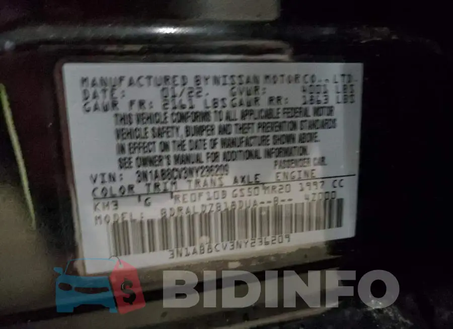3N1AB8CV3NY236209 Photo# 12