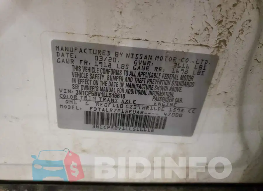 3N1CP5BV1LL516618 Photo# 12
