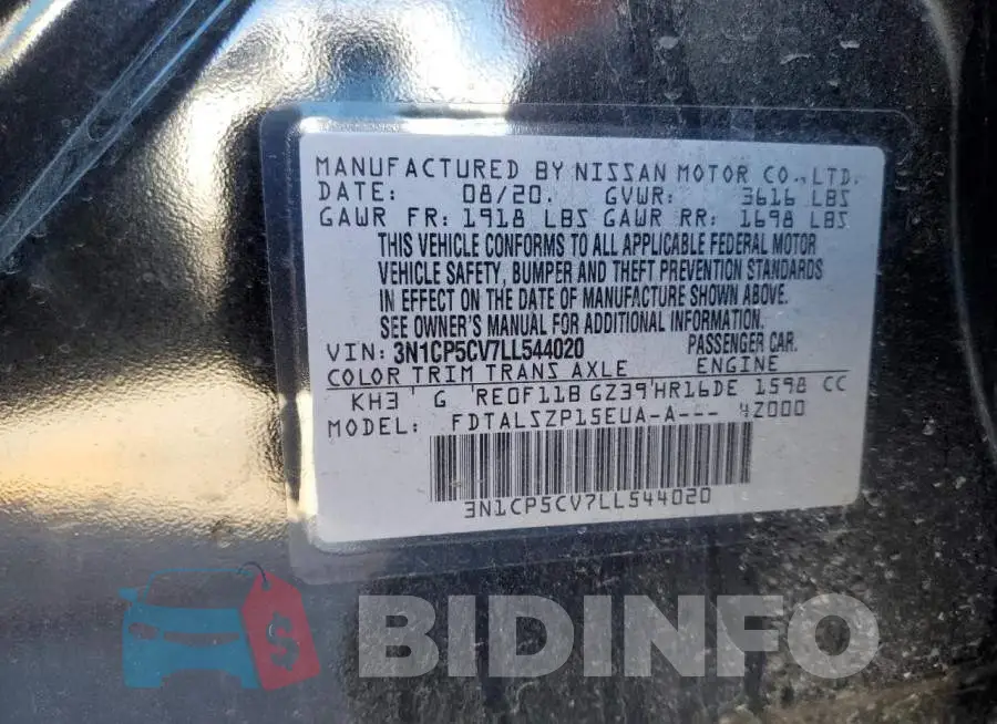 3N1CP5CV7LL544020 Photo# 13