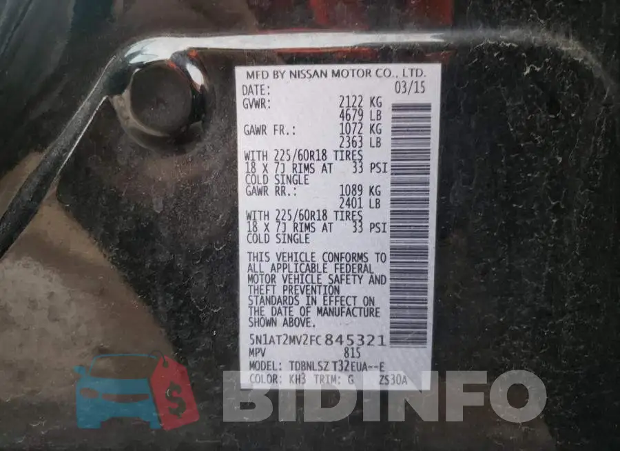 5N1AT2MV2FC845321 Photo# 10