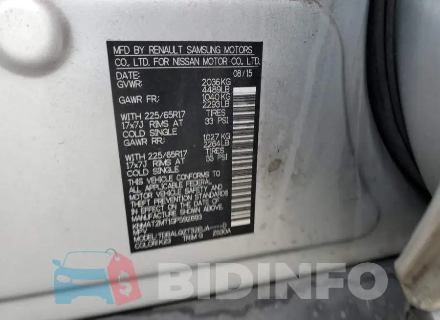 KNMAT2MT1GP592893 Photo# 14