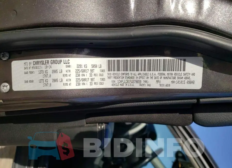 1C4PJLCB1FW579659 Photo# 13