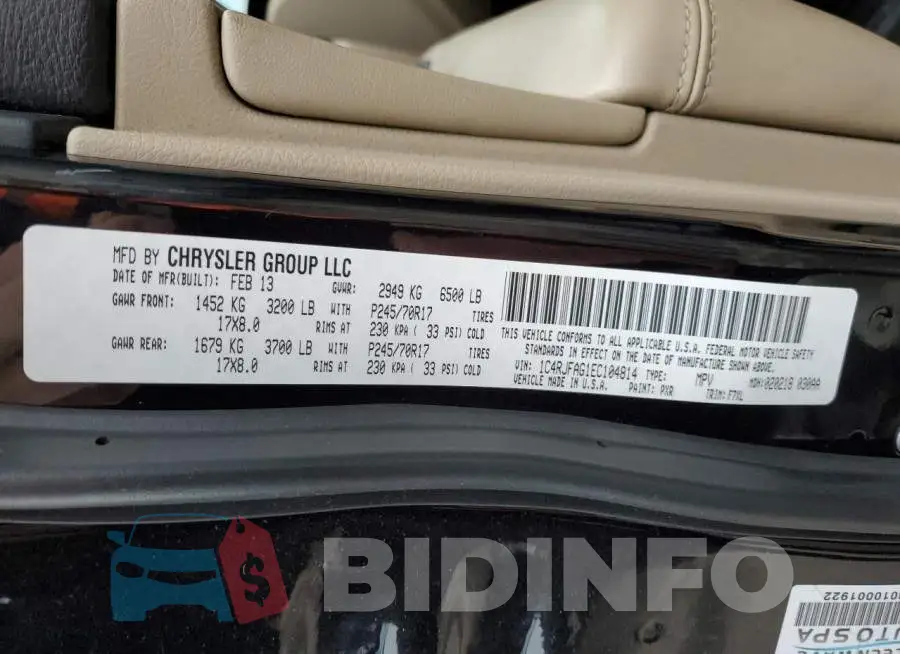 1C4RJFAG1EC104814 Photo# 12