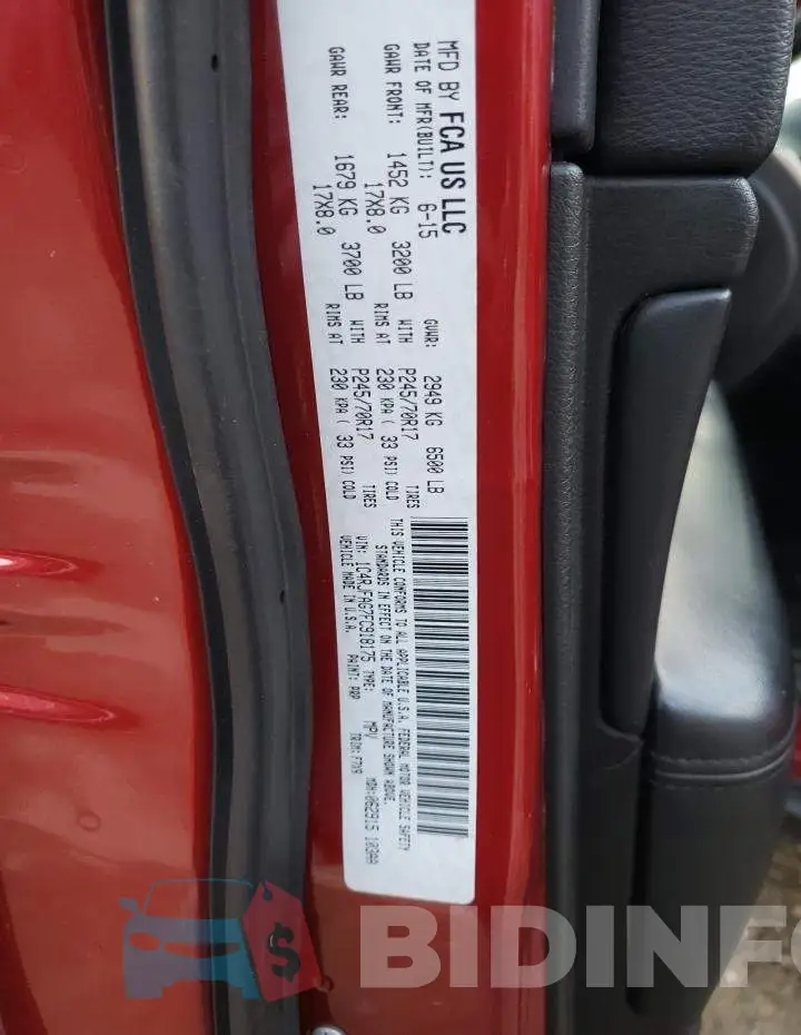 1C4RJFAG7FC918175 Photo# 14