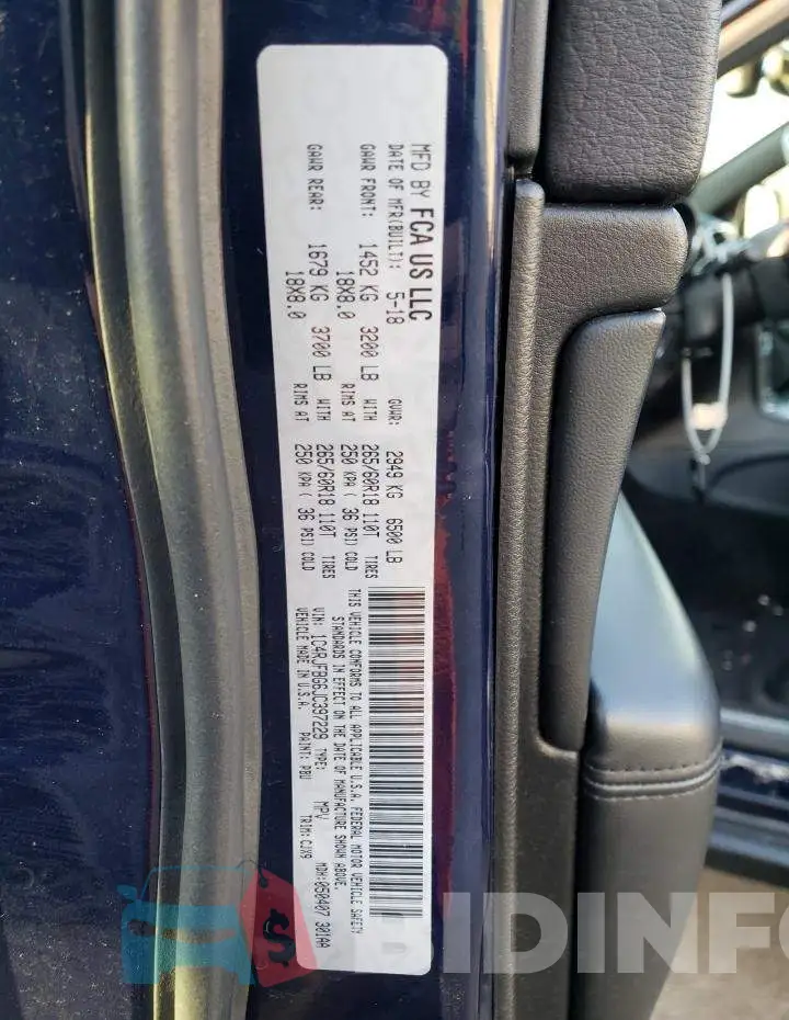 1C4RJFBG6JC397229 Photo# 13