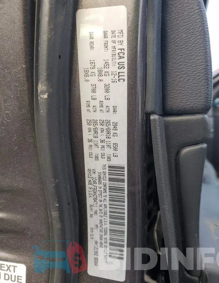 1C4RJFBGXHC764711 Photo# 13
