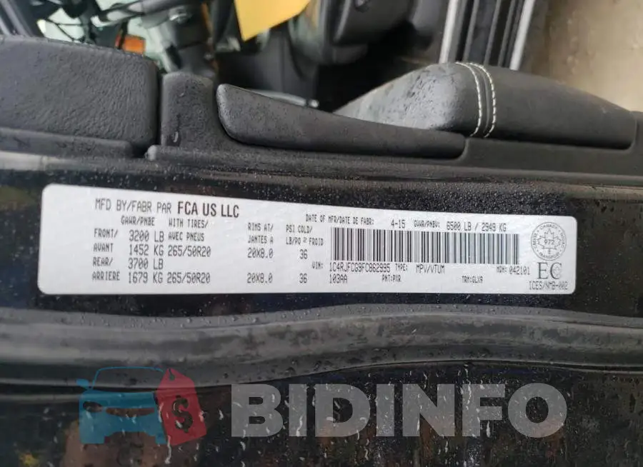 1C4RJFCG9FC862995 Photo# 14
