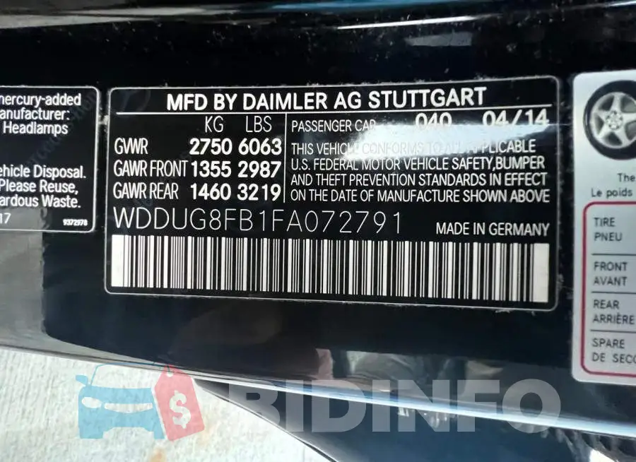 WDDUG8FB1FA072791 Photo# 15