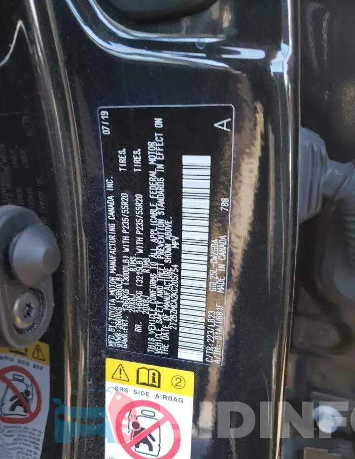 2T2BZMCA2KC205754 Photo# 12
