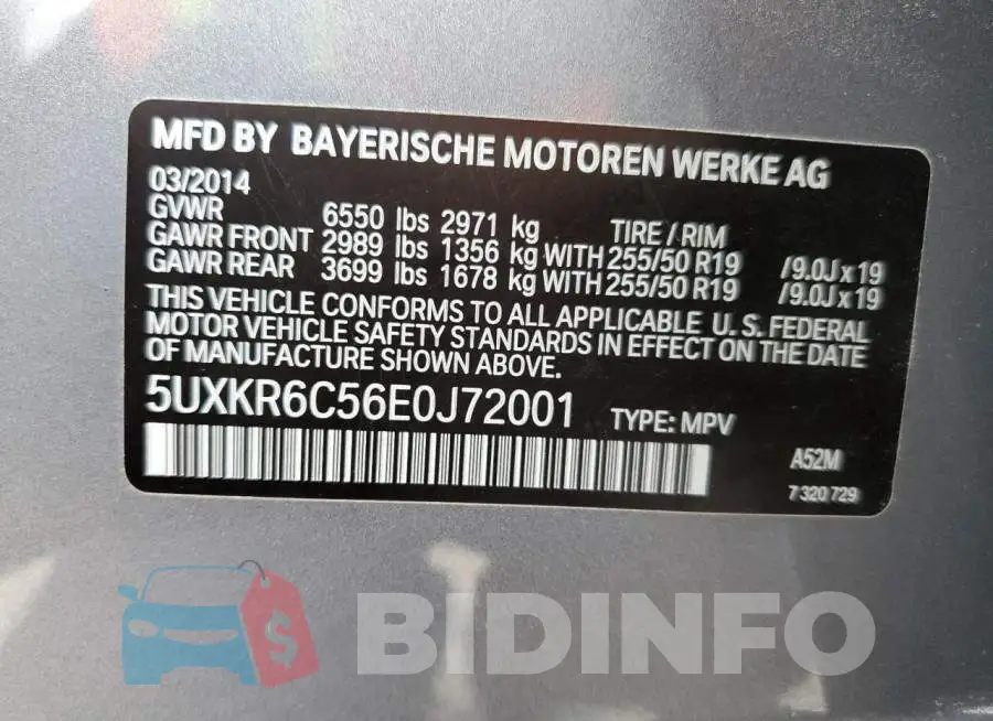 5UXKR6C56E0J72001 Photo# 13