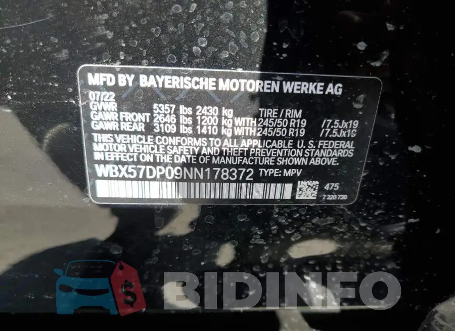 WBX57DP09NN178372 Photo# 12