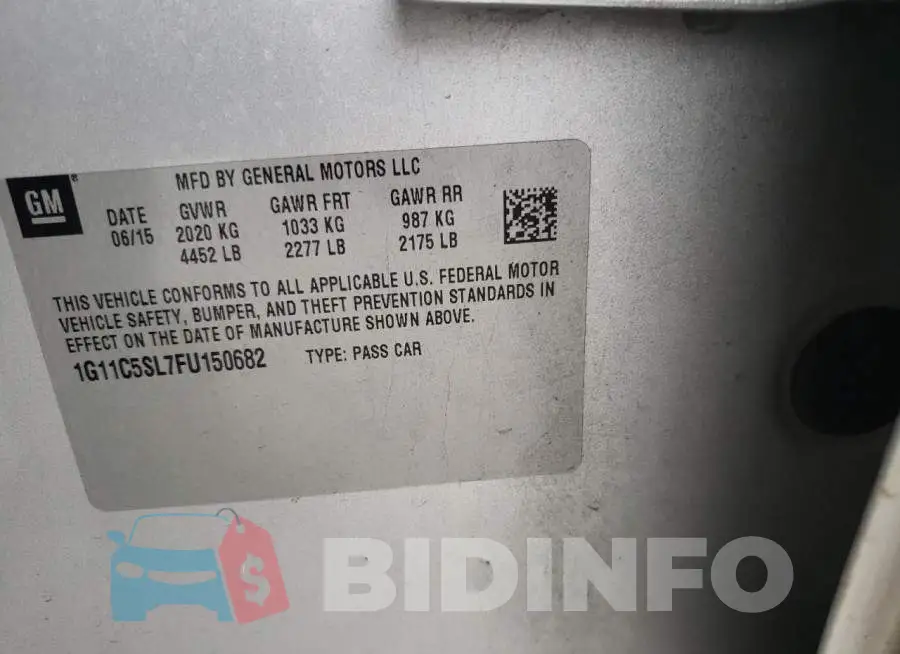1G11C5SL7FU150682 Photo# 13