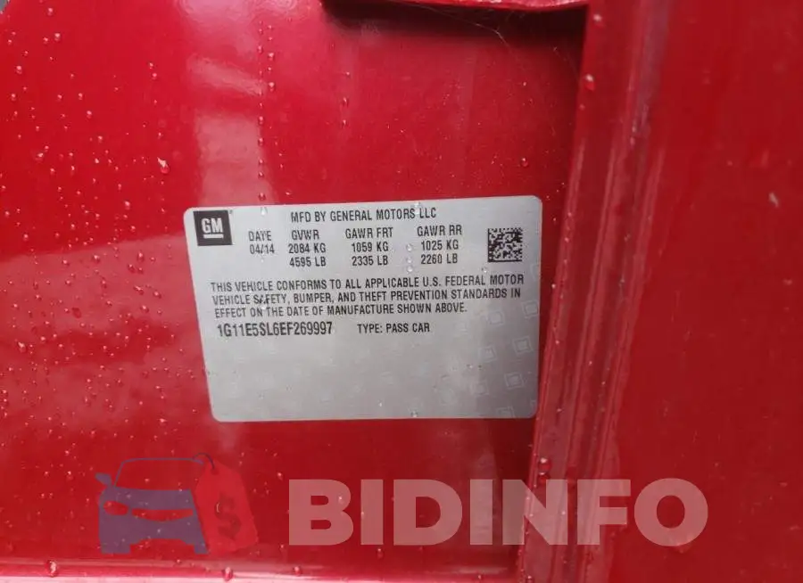 1G11E5SL6EF269997 Photo# 12